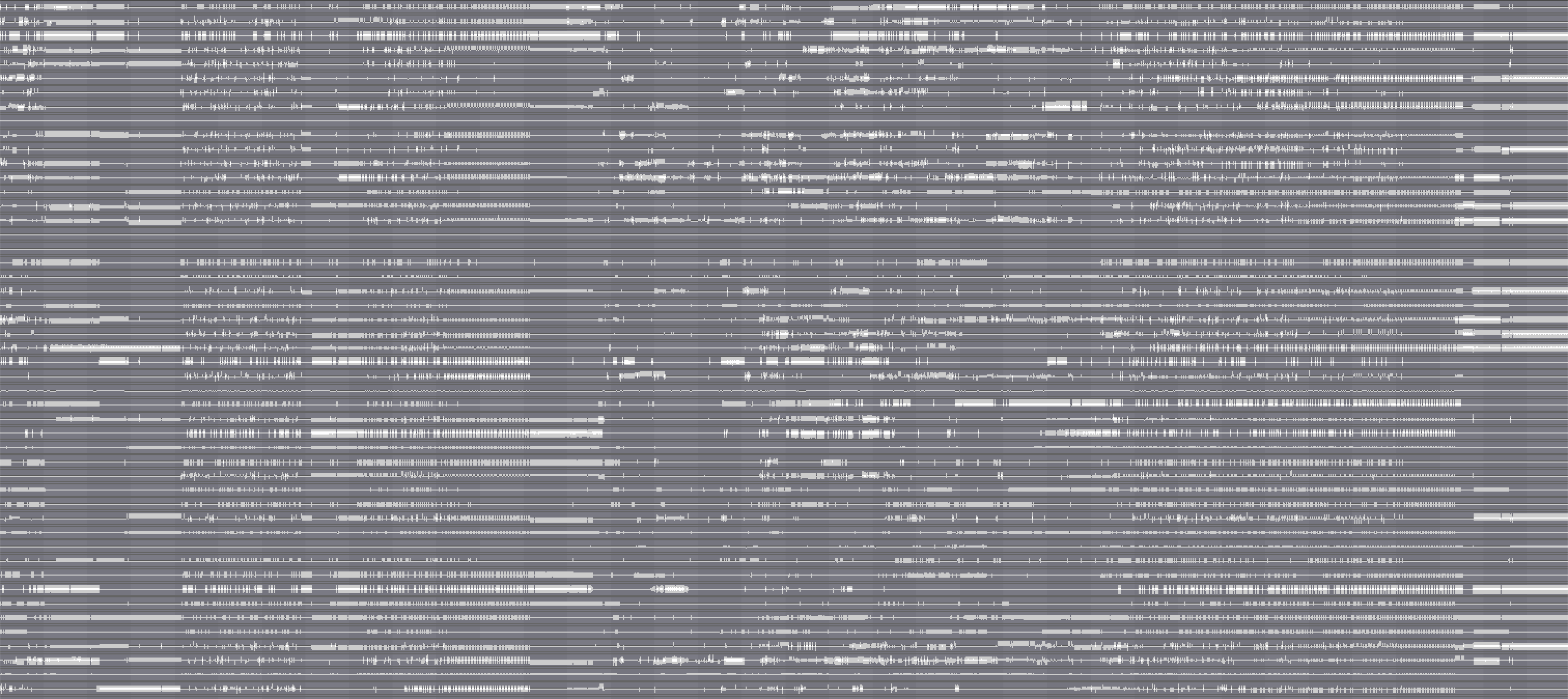 waveform of the output 113 recording, showing 49 channels